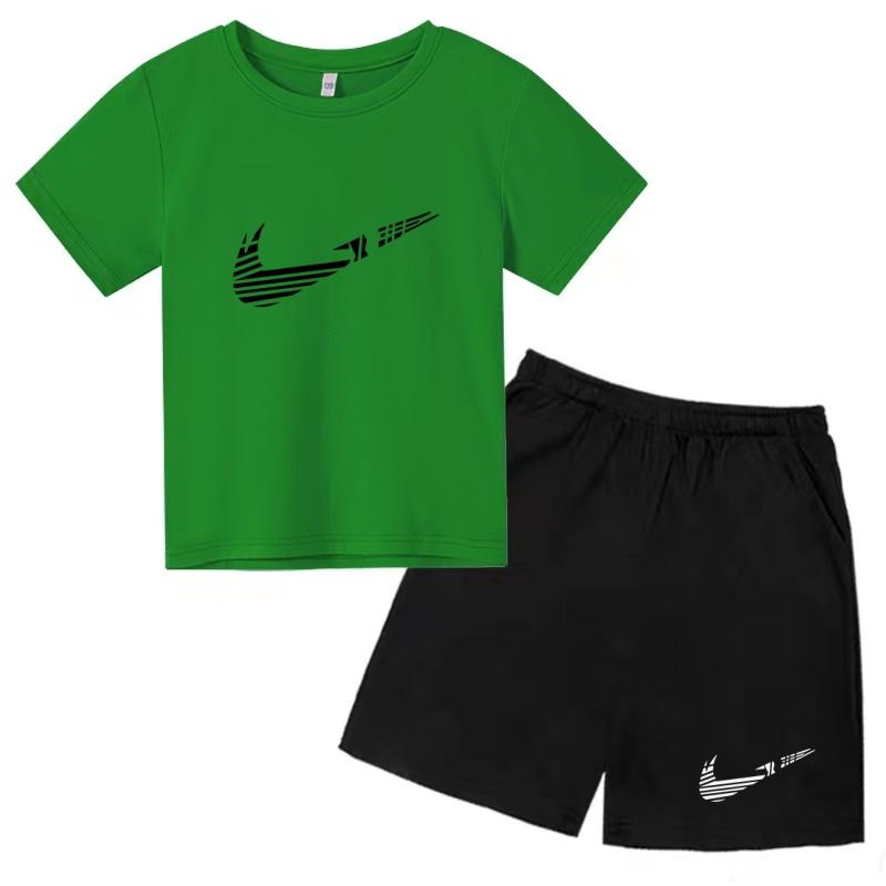 Kinder Sommer Neues Kurzarm-T-Shirt+Shorts 2-teiliges Trainingsanzug Set Junge Mädchen Geburtstagsgeschenk 3-12 Jahre Kleidung Lässig Mode Jogginganzug
