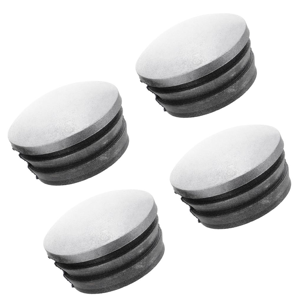 Buy 4pcs Round Fence Post Caps Rubber Post Covers Reflective Protective