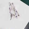 Fishtail Ear Buckle, Personalized Texture, Mermaid Ji Zircon Earrings, Small, Fresh And Sweet, Suitable For Short-Haired Asymmetrical Earrings