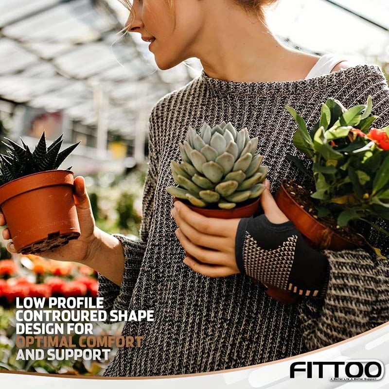 2 Stück Handfläche Nylon Gestrickt Sport Druck Anti Twist Kupferion Handfläche Handgelenk Atmungsaktiv Druck