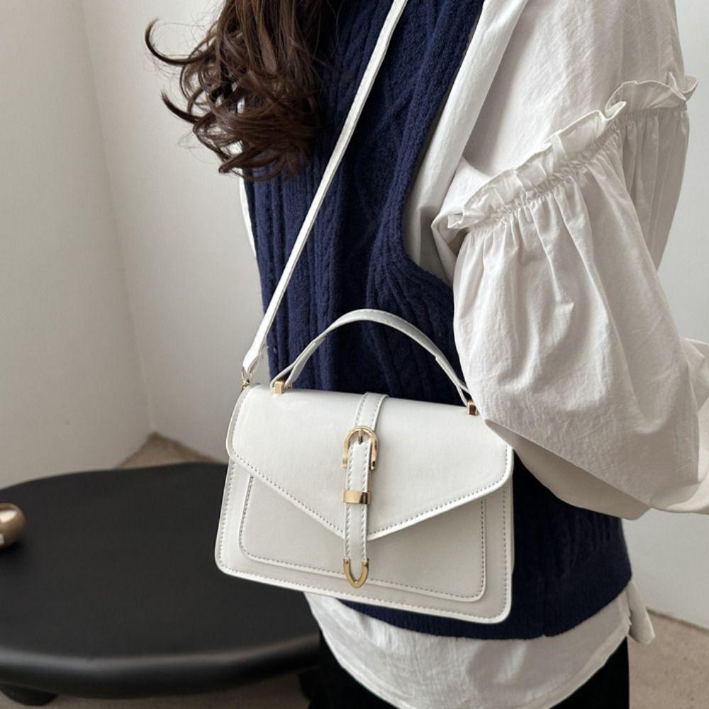 Portable Minimalist Crossbody Bag PU Leather Luxury Designer Tote Bag Ins Ladies Handbags  Women