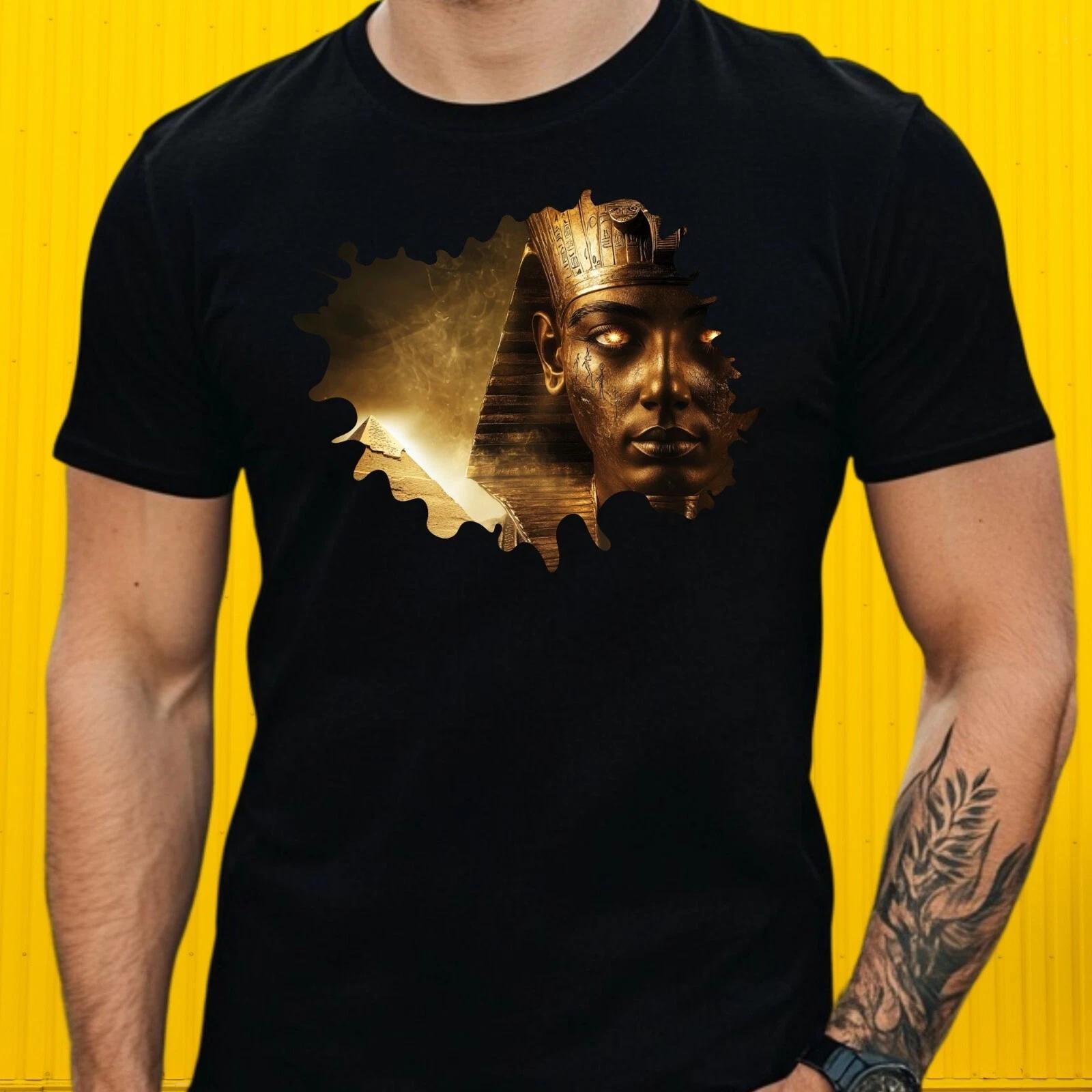 T-Shirt Herren Majestätischer Pharao Motiv Baumwolle Größe S bis 5XL M