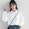 Women's Spring White Long Sleeve Korean Style Layering Shirt - Versatile Student Outerwear