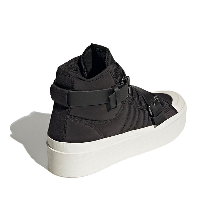 Adidas Originals Nizza Bonega Comfortable Non-Slip Durable High-Top Skate Shoes Women Skate Shoes Black White GW6760
