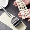 1 Pcs Stainless Steel Manual Spaghett Cutter Pasta Machine Dough Noodles Maker Ginger Garlic Roll Crusher Kitchen Cooking Gadgets