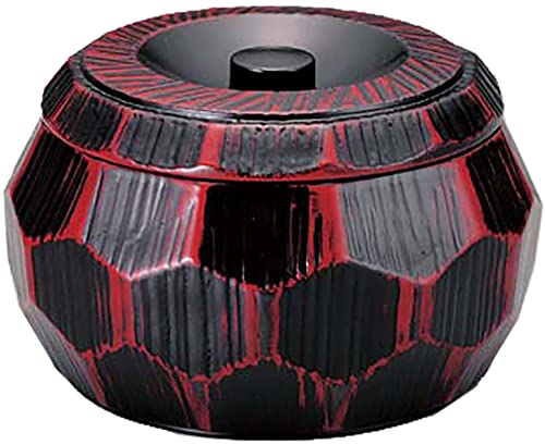Fukui Craft Ohitsu (Crock-Shaped Tortoiseshell Rice Bowl), Made in Japan, Akebono Design (Black Interior)