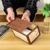 Solid Wood Wooden Napkin Case Thickened Wet Wipes Container High Quality Rattan Tissue Box  Bedroom