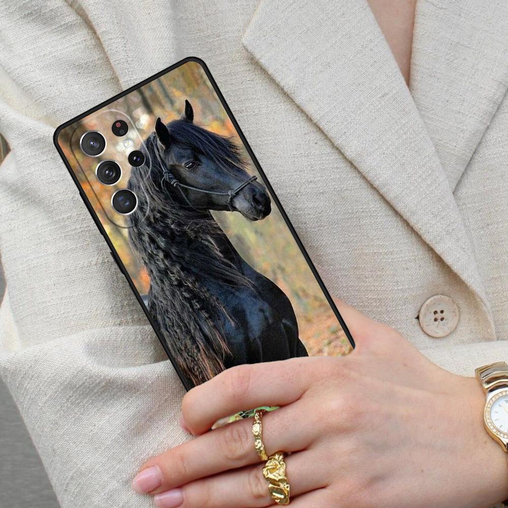 Horse Animal SOFT Cell Phone Case for Samsung Galaxy S26 Ultra S25 S24 S23 S22 S21 S20 Note10 Cover