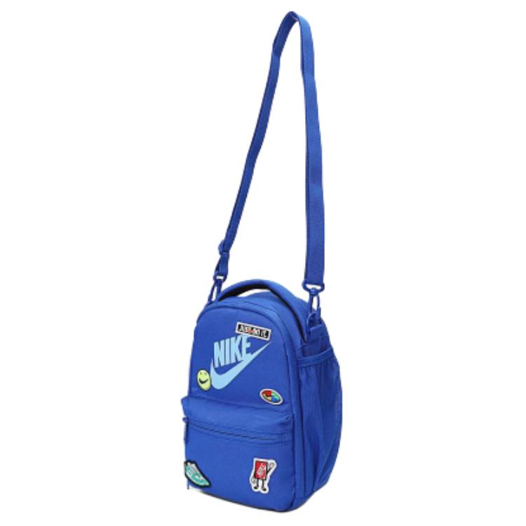 Nike Logo Zipper Closure Polyester Crossbody Storage Bag Unisex bags Blue NY2433002GS-001 Blue