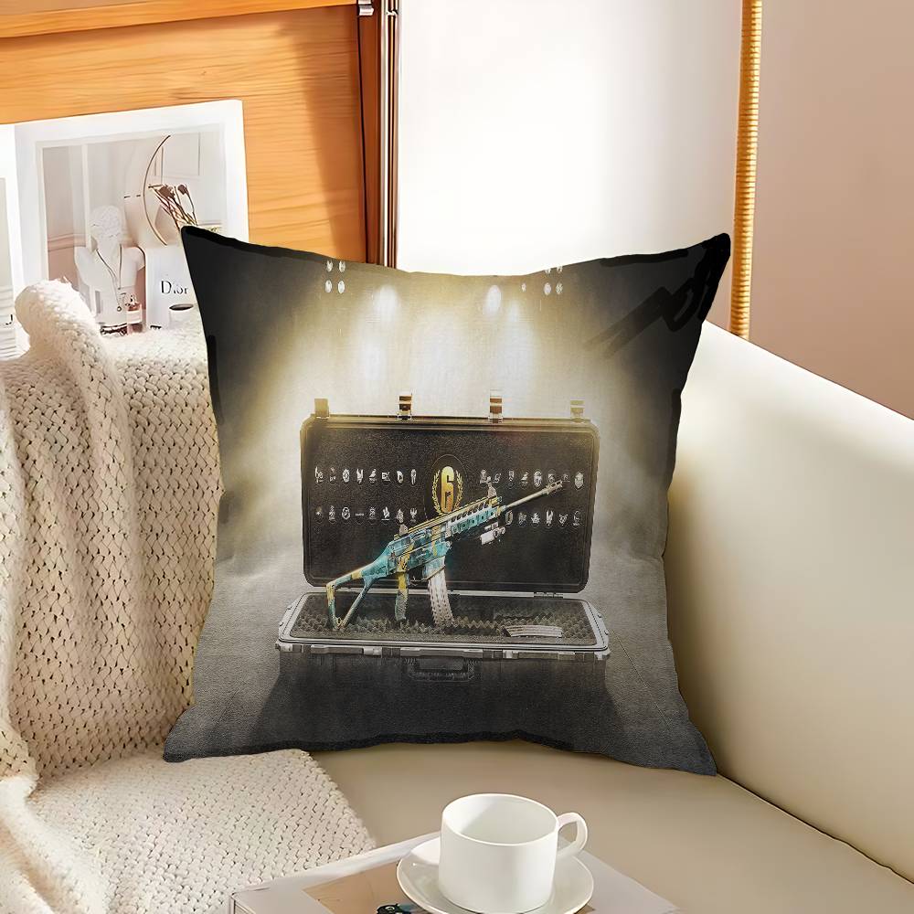 Game R-Rainbow Six Tom C-Clancy Pillowcase Toon Gift Cushion Cover Bedroom Home Sofa Chair Seat Decor Pillow Case