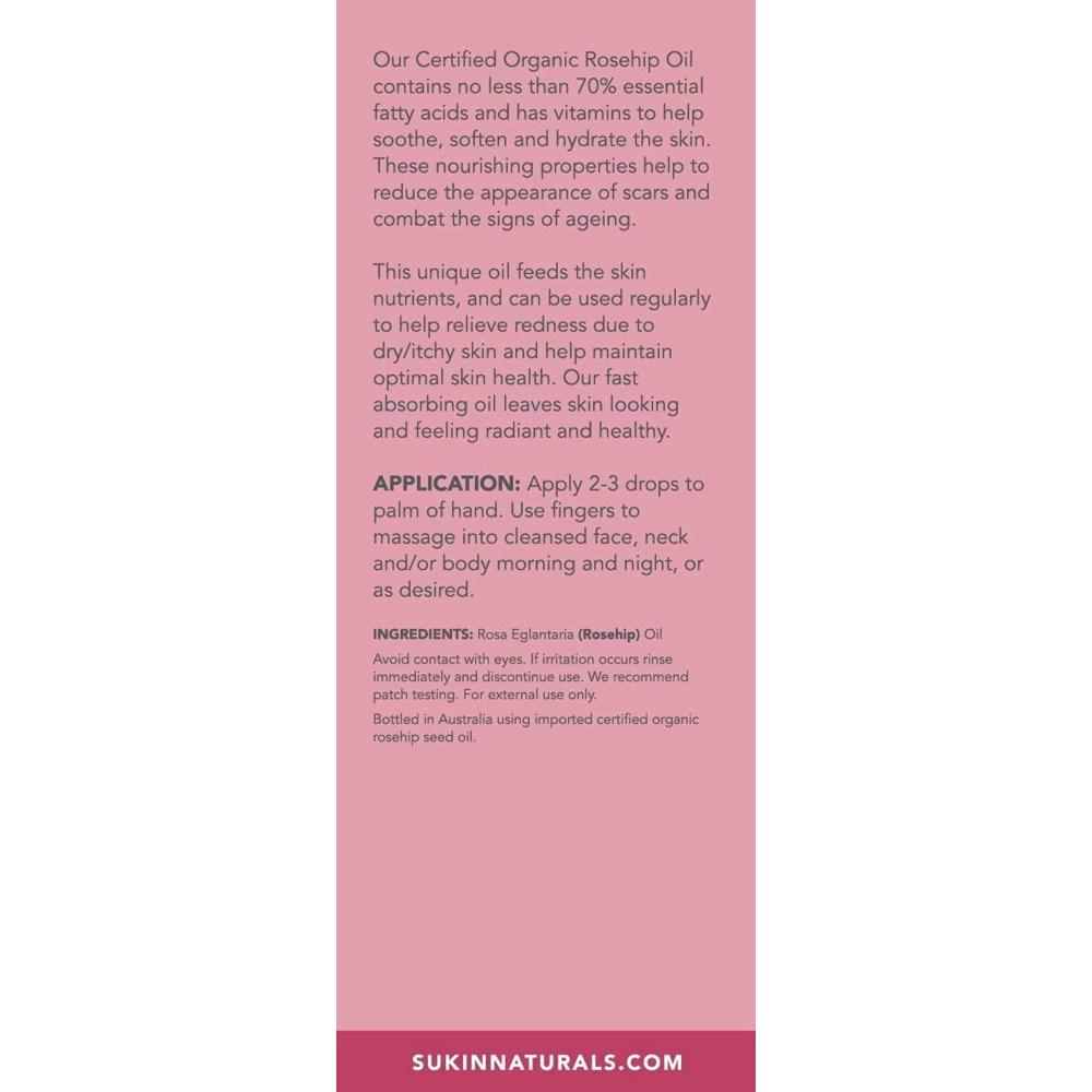 SUKIN Olej z dzikiej róży 25 ml x 5 Wyprodukowano w Australii, 25 ml, 5 sztuk