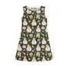 Girl Summer Dress Sleeveless Printed Color Casual Dress