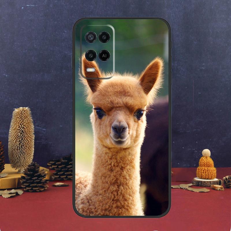 Cute Alpaca Donkey Case For Oppo A5 Pro A6 A15 A18 A38 A58 A78 A98 A54 A74 A94 A17 A57 A80 A60 A40 A16 A76 A96