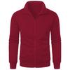 Heren Slim Fit Volledige Rits Hoodie Casual Jas met Lange Mouwen