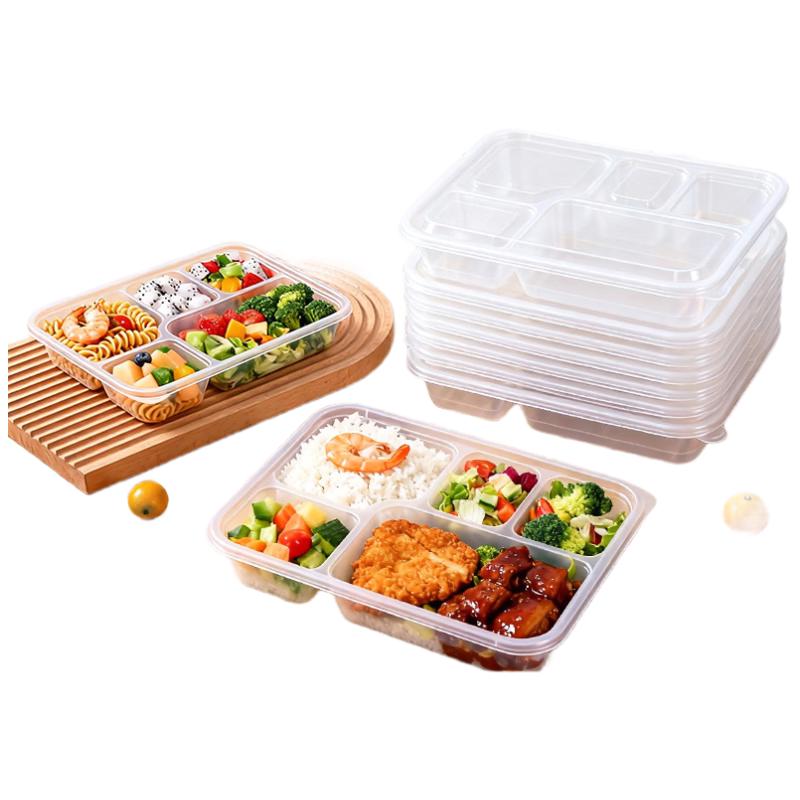 

Disposable 5-Compartment Meal Prep Containers