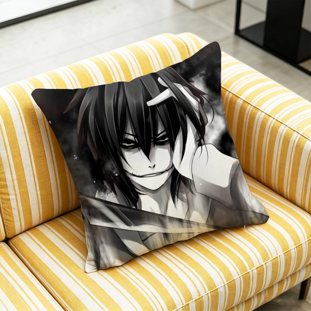 For Creepypasta Killer Jeff Throw Pillow Case 30cm 50cm 45cm DIY Square Pillowcase Square Office Cushion Cover