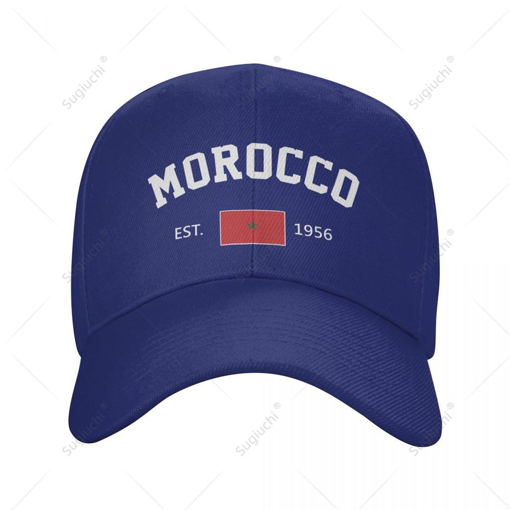 Unisex Baseball Cap Morocco EST Independence Day Wild Sun Shade Peaked Adjustable Outdoor Caps for Unisex Women