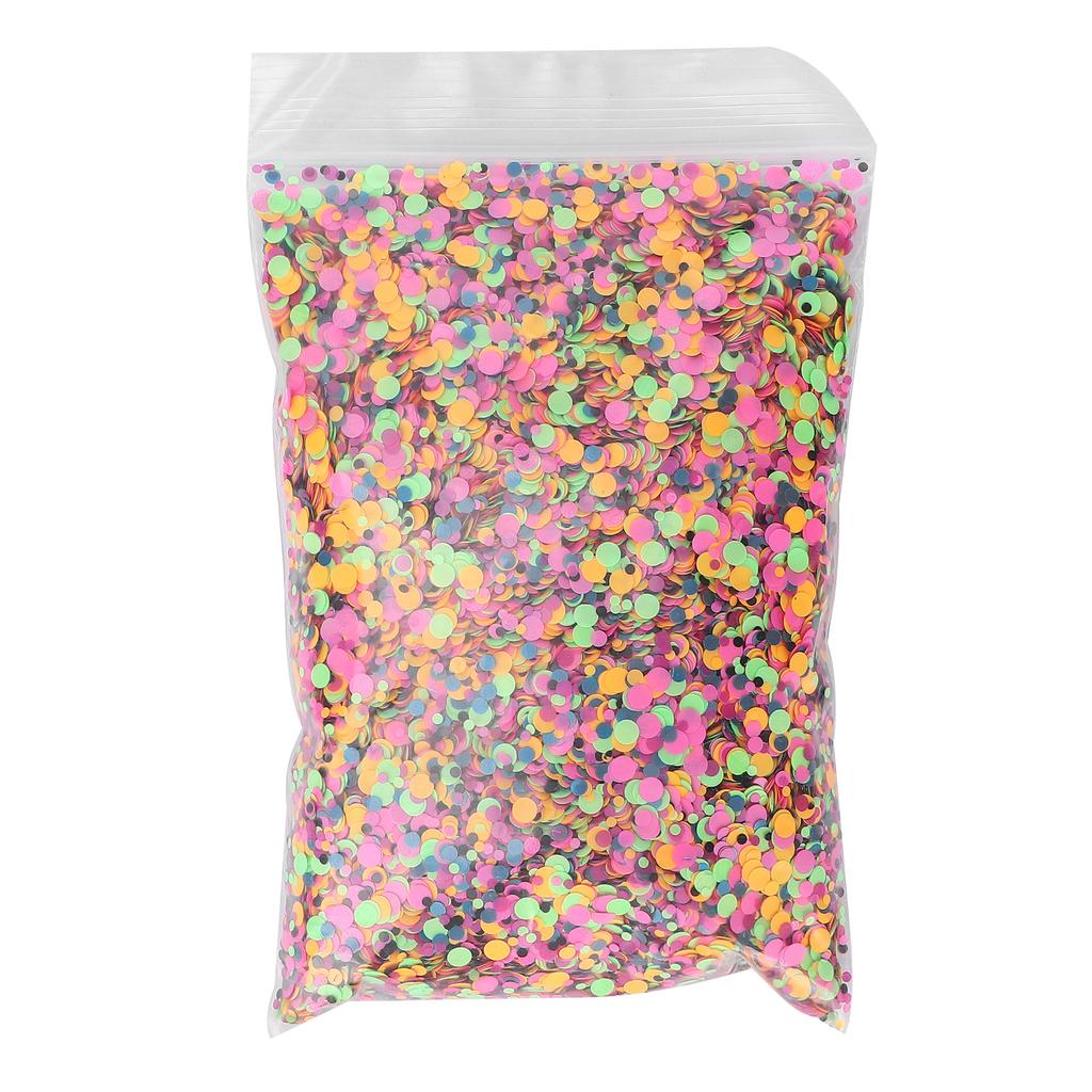 Circle Shape Chunky Glitter Cosmetic Nail Art Flakes Festival Crafts Sequins 50g