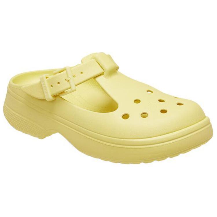 Crocs Classic Mary Jane EVA Lightweight Slip-On Clogs Women Clogs Yellow 210581-78R