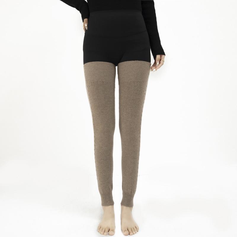 100% Pure Cashmere Women’s Knee Pads: Extended Length, Warm Knit Leg Warmers