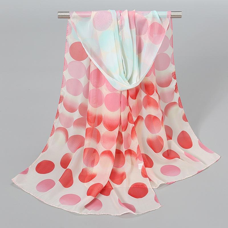 Indian style new chiffon breathable thin small silk scarf popular women spring and autumn scarf sunscreen yarn