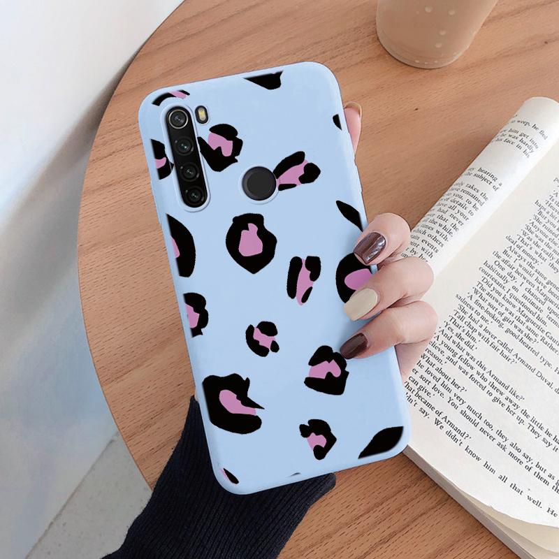 Case For Redmi Note 8 8T Soft Silicone TPU Back Cover Case Protective Coque For Redmi Note8 Shell 8 T Leopard Painted Bumper