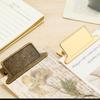 Vintage Alloy Metal Clip Note Holder Zinc Alloy Bookmark Paper Clip For Travelers Notebook File Receipt Office Stationery Gift