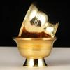 1Pc Golden Home Pure Copper Drinking Bowl Brass Auspicious Tibetan Holy Water Cup Tea Creative Decorative Buddhist Gift