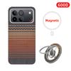 600D Real-thin Carbon Fiber Phone Case for Honor Win/Win RT Case Aramid Fiber Fabric Thinhard Magnetic Black Slim Light Red Case