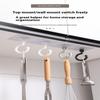 20/10 Pcs Self-Adhesive Wall Hanging Hook 360° Rotating No-Drilling Ceiling Household Hook