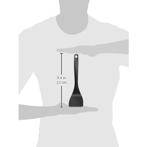 Suncraft Mini Turner/Spatula, Glass Fiber Reinforced Nylon, Dishwasher Safe, Black, GF-14B