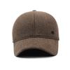 Herre Høst Vinter Ullhatt Middelaldrende og Eldre Tykk Varm Ørebeskyttelse Baseballcaps
