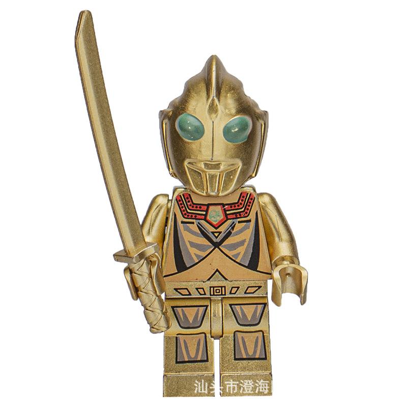 Ninja Warrior Superhero Doll With Weapon Single Building Block Assembly Toy