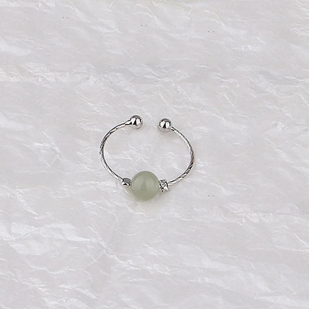 Simple Fashion Cute Adjustable For Female  Open Zircon Smile Stackable Finger Ring  Zircon