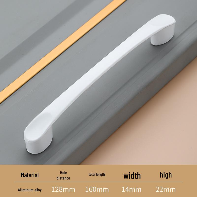 American White Aluminum Alloy Cabinet Handle