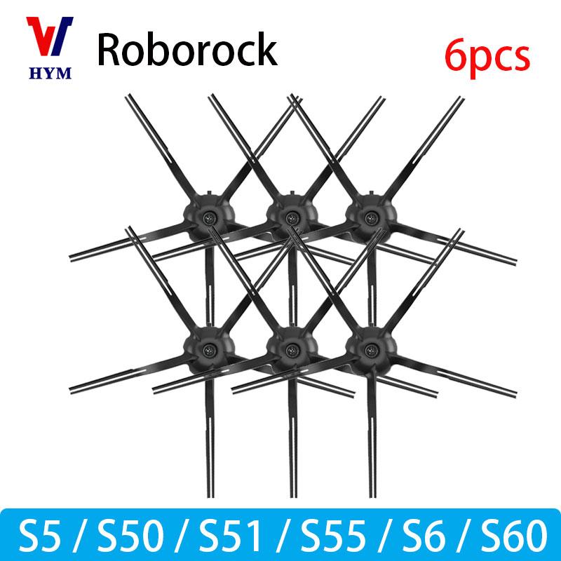עבור אביזרים לשואב אבק Roborock S5 S50 S51 S55 S6 S60 S6 Pure: מסנן HEPA, מטלית מיקרופייבר, מברשת צדית, מברשת ראשית, חלקי חילוף