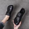Leather Comfortable Soft-soled Mom Shoes Women's Shoes Single Shoes Middle-aged Leather Shoes Flat-soled Grandma Shoes