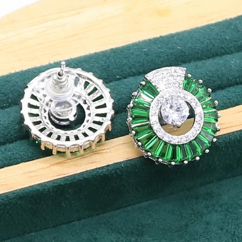 National Style Jewelry Retro Set Chain Jewelry Necklace Earring Ring Three Piece Set