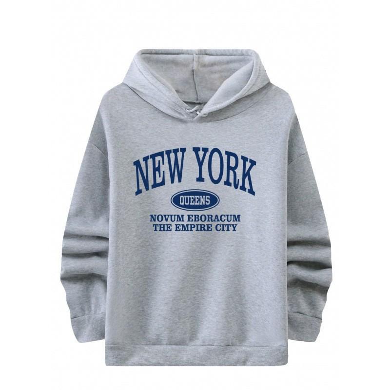 Casual Loose Hooded Sweater Fashion Print