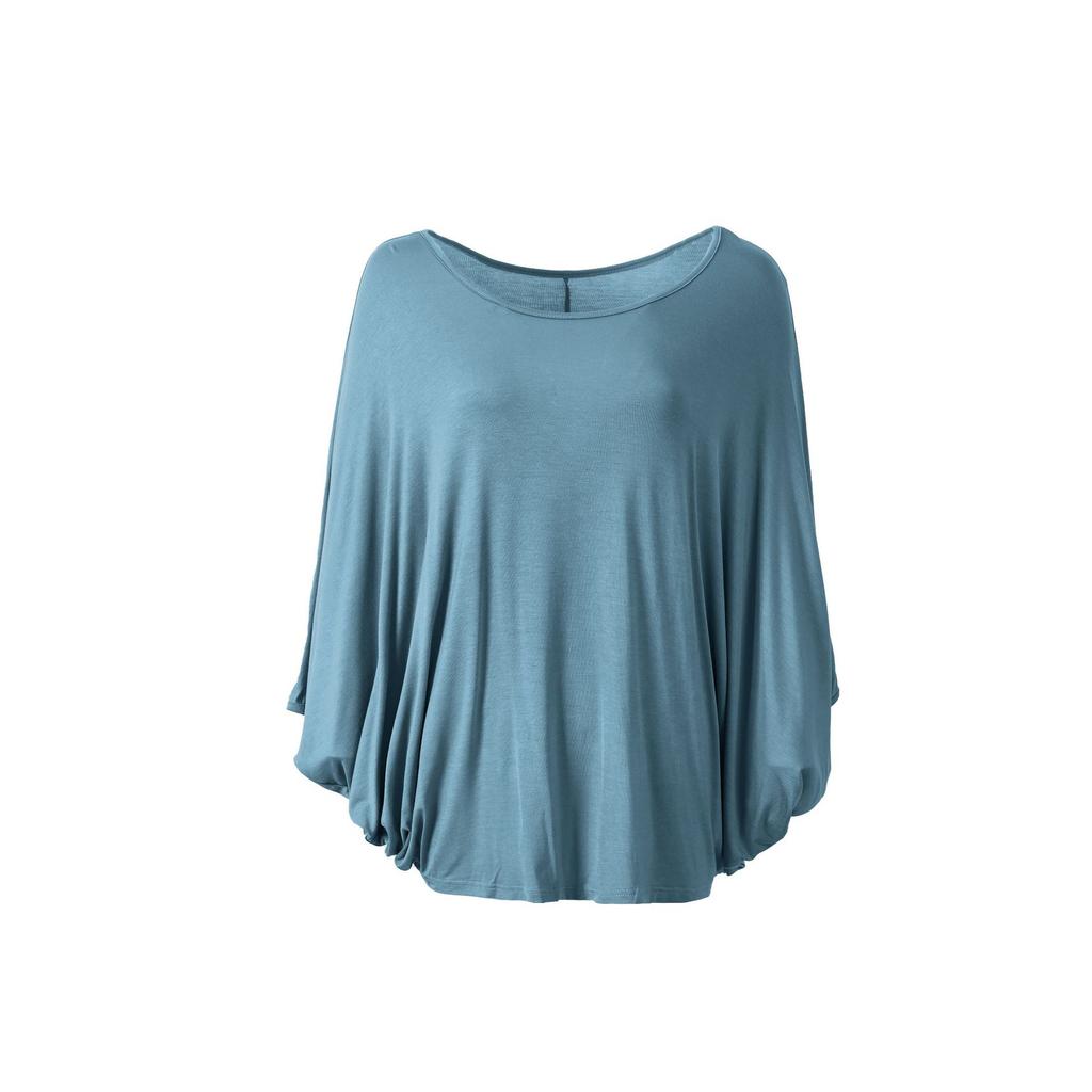 Plus Size Ladies 40-count Modal Batwing-sleeved Tshirt Short Sleeves Slimming Casual T-shirts Loose Tee Tops 13 Colors Japanese-style