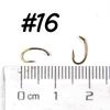 Premium 25pcs Egg Caddis Offset Fly Tying Hook 2X Strong Sharp Nymph Hooks Fly Fishing Hook Size #10 12 14 16 18 Bronzed