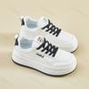 Fashion Women's White Shoes 2026 Spring Autumn New Outdoor Non Slip Platform Sneakers Height Increase Lace Up Casual Board Shoes