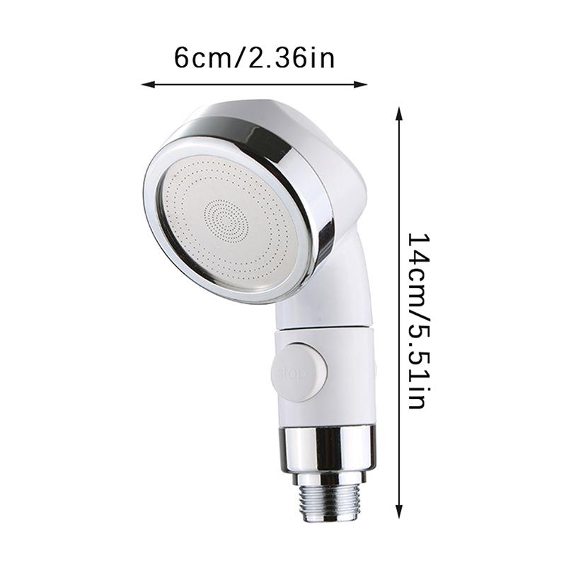 1Pc High Pressure Shower Head Sprinkler Water Saving One-Key Stop Spray Nozzle Hair Washing Shower Head Bathroom Accessories