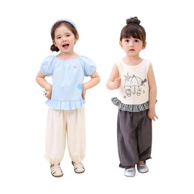 LUSON Baby Girl's Thin Breathable Lantern Pants