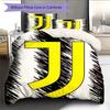 Set Copripiumino Trapuntato Juve Federa Federe Decorazione Casa Regalo di Compleanno (1 * copripiumino + 2 * federa, senza nucleo)