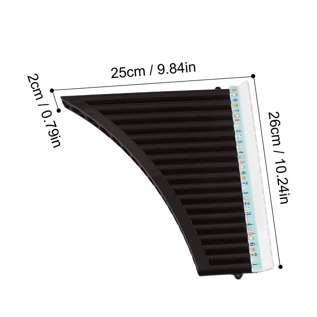 18 Pipes Pan Flute C Key Panpipes Pan Pipes with Mouthpiece Wind Instrument for Students Beginners with Carrying Bag