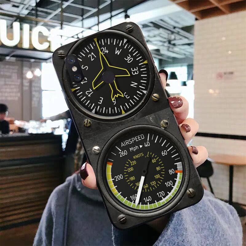 Aviation Aeroplane Helicopter Cockpit Instrument Phone Case for Xiaomi Mi 5 6 8 9 10 Lite Pro SE Mix 2s 3 F1 Max2 3