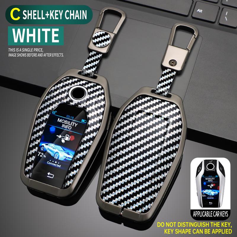 Metal Protective Case for BMW 7 Series LCD Key, X5 Remote, and 6GT Smart Touchscreen