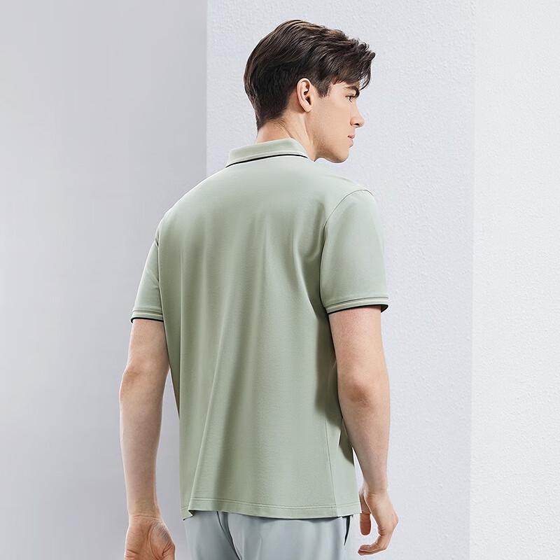 Septwolves Mercerized Cotton Short Sleeve Polo Shirt for Men