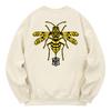 KAN6312 Kmc0044 Bumblebee Fleece-Lined Sweatshirt - Cream